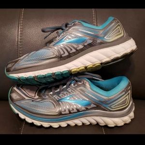 Brooks Glycerin G13 Athletic Shoes, Teal/White